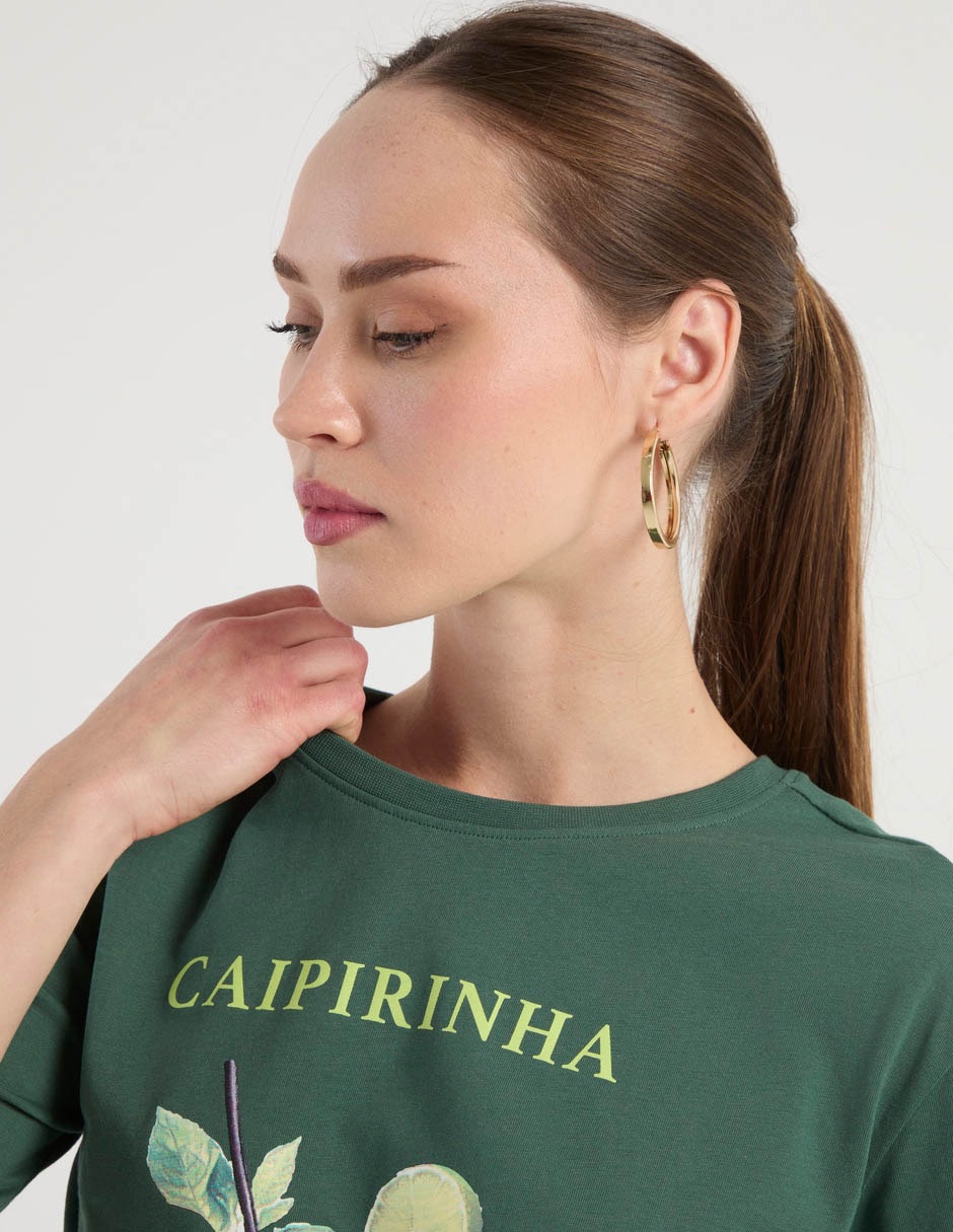 Playera manga corta Brazil Core cuello redondo mujer 3