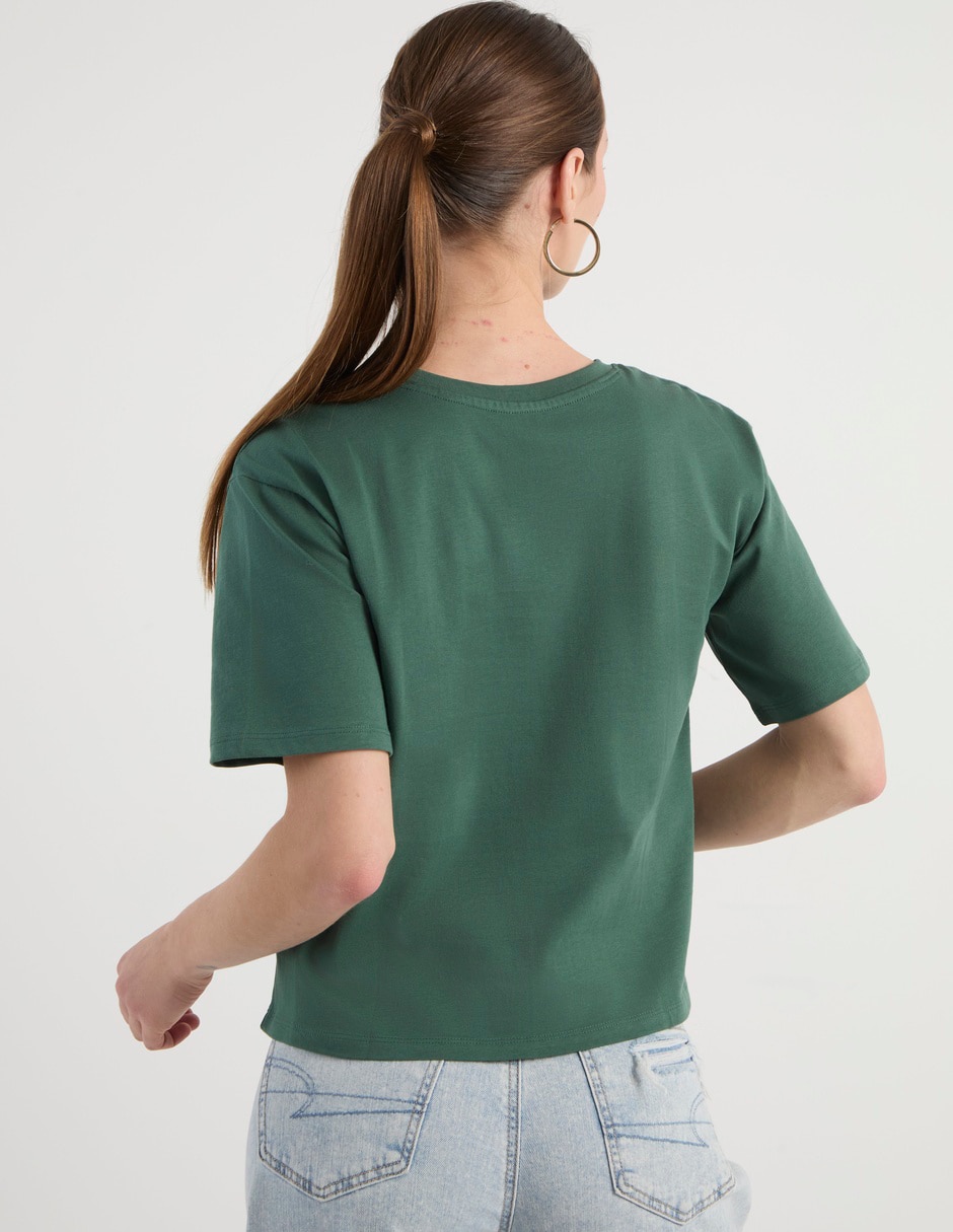 Playera manga corta Brazil Core cuello redondo mujer 6