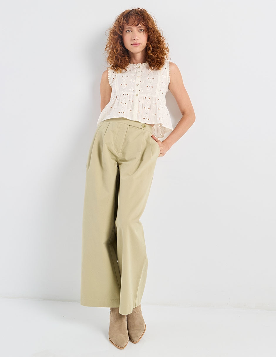 Pantalón regular para mujer 4