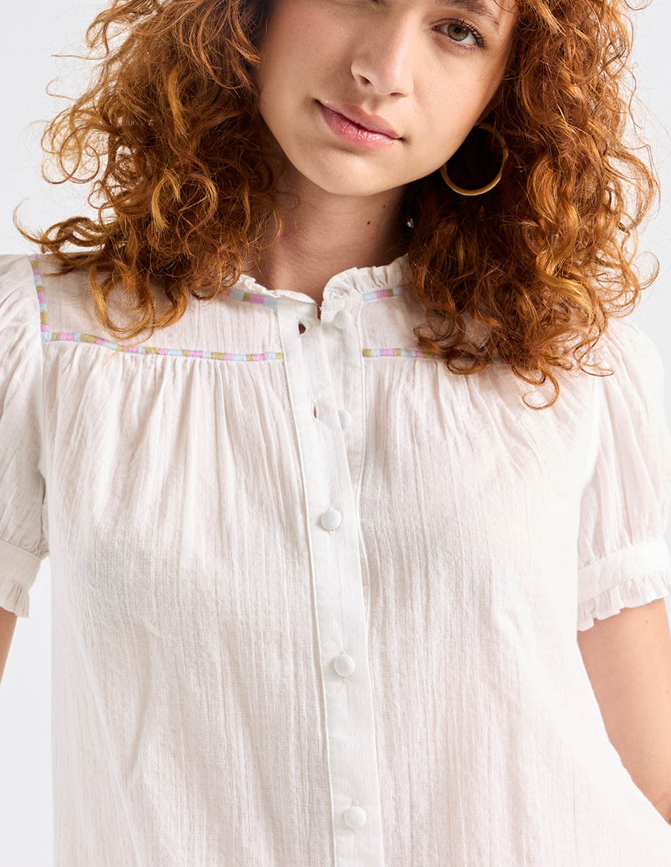 Blusa manga corta para mujer 9