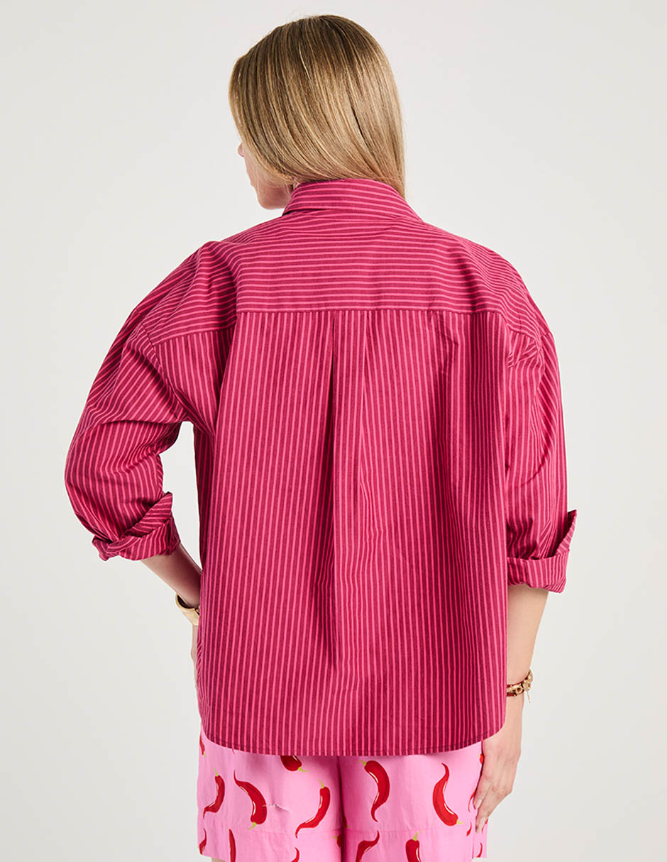Sobrecamisa de algodón manga larga para mujer 7