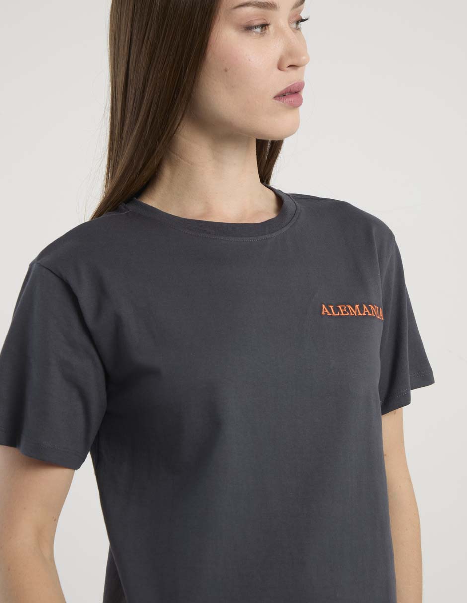 Playera manga corta cuello redondo mujer 2
