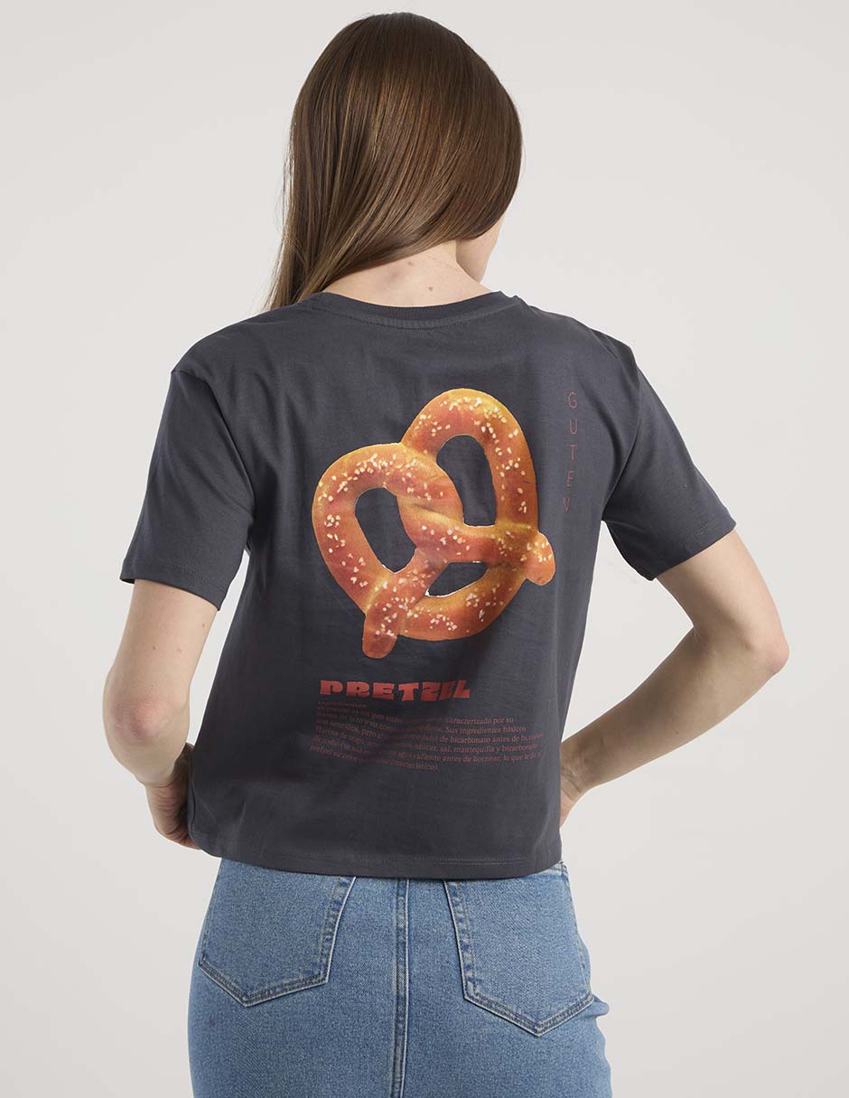 Playera manga corta cuello redondo mujer 6