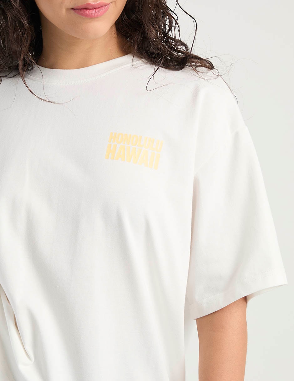 Playera manga al codo cuello redondo mujer 3