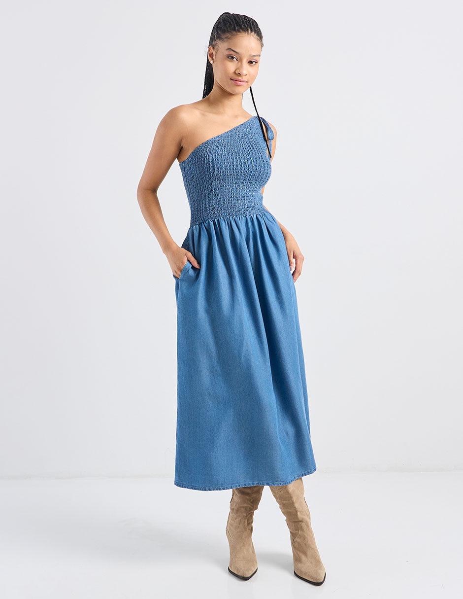Vestido midi casual para mujer
