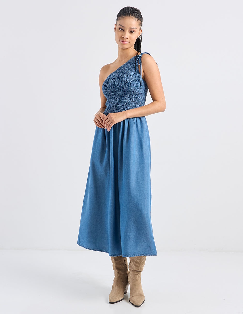Vestido midi casual para mujer