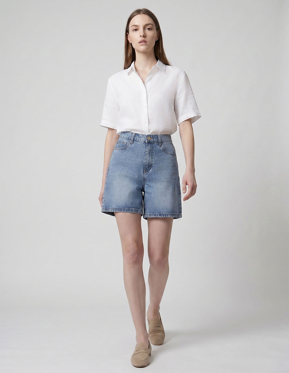 Short de mezclilla para mujer