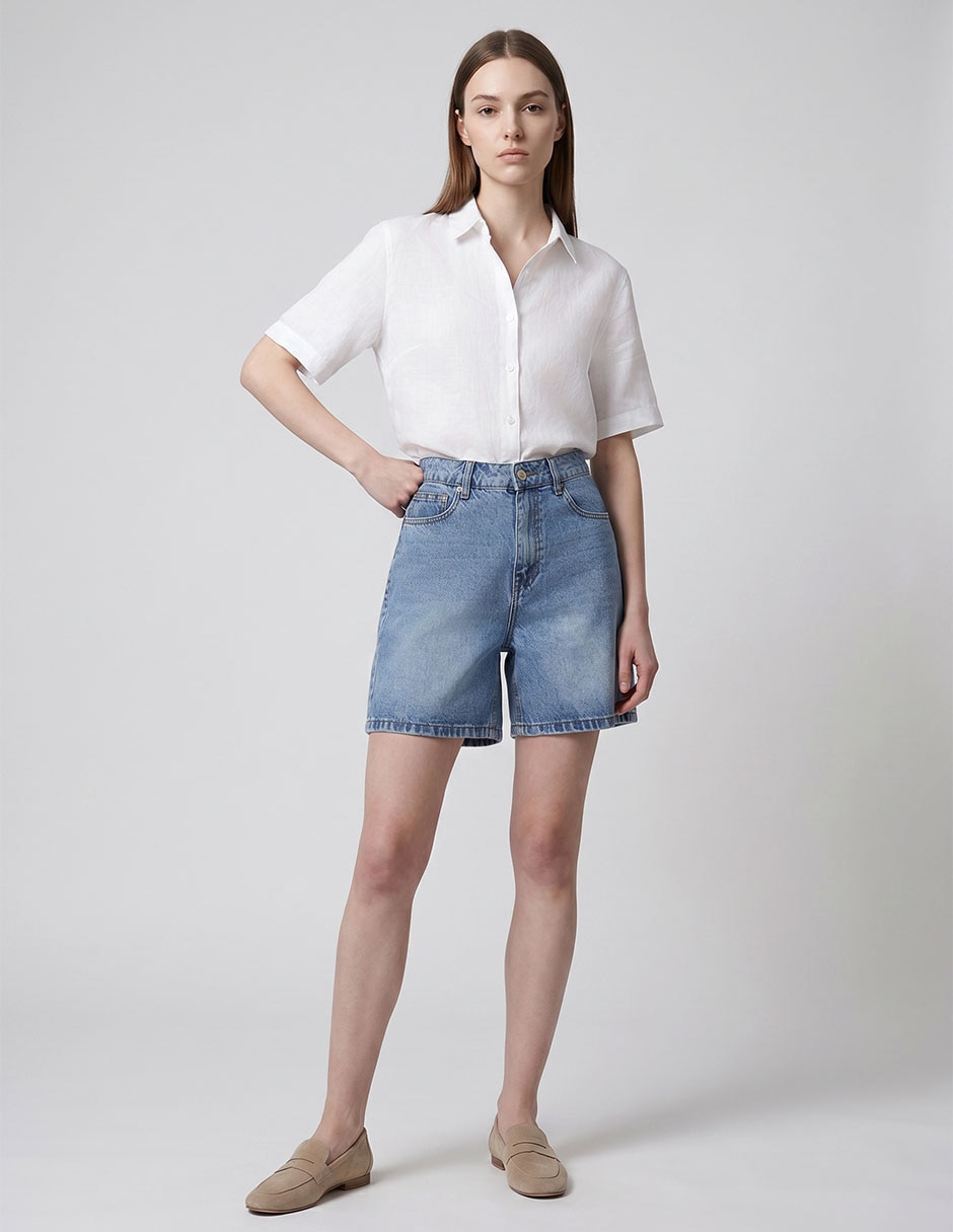 Short de mezclilla para mujer