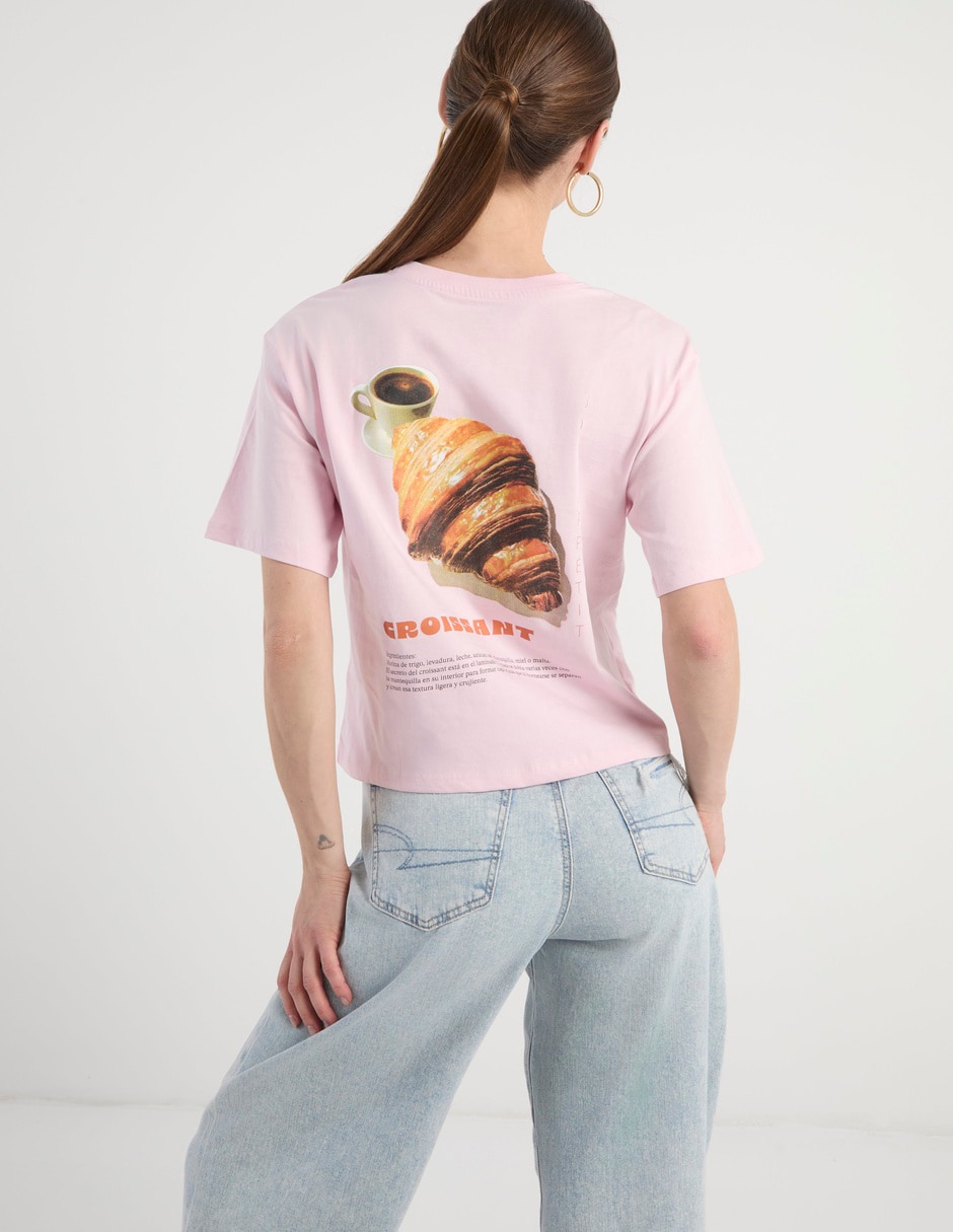 Playera manga corta Francia cuello redondo mujer 6