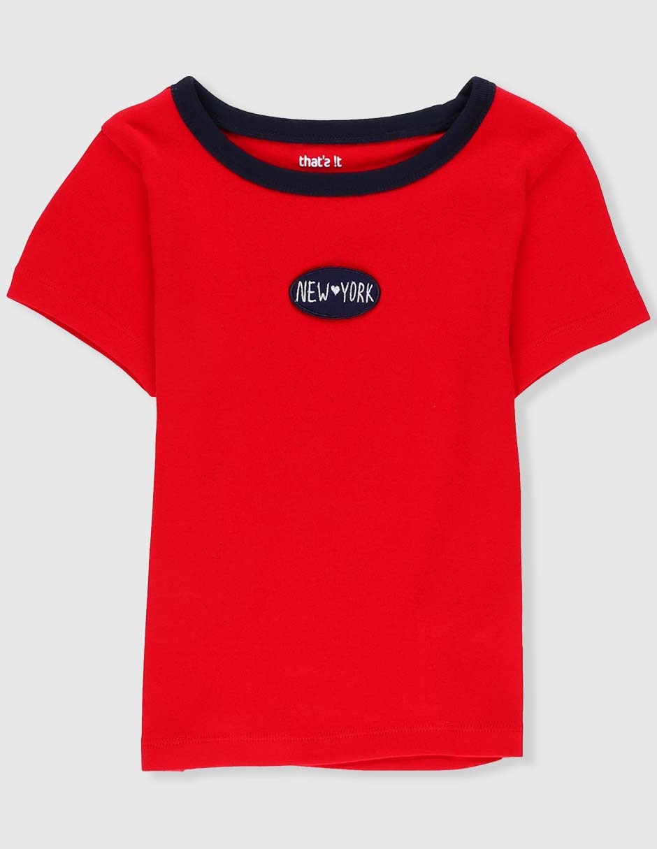 Playera manga corta para niña
