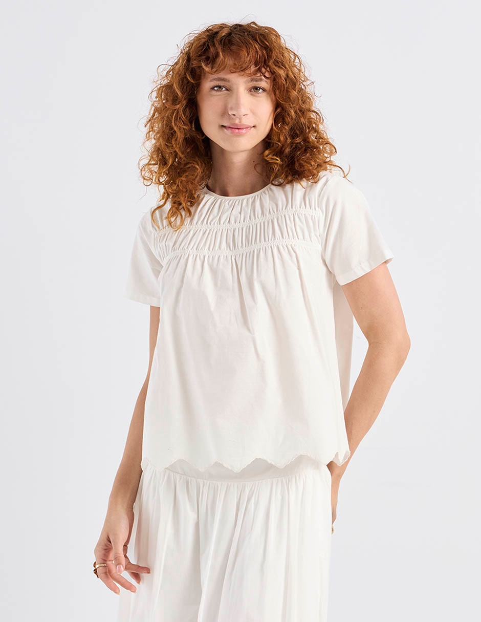 Blusa manga corta para mujer 1
