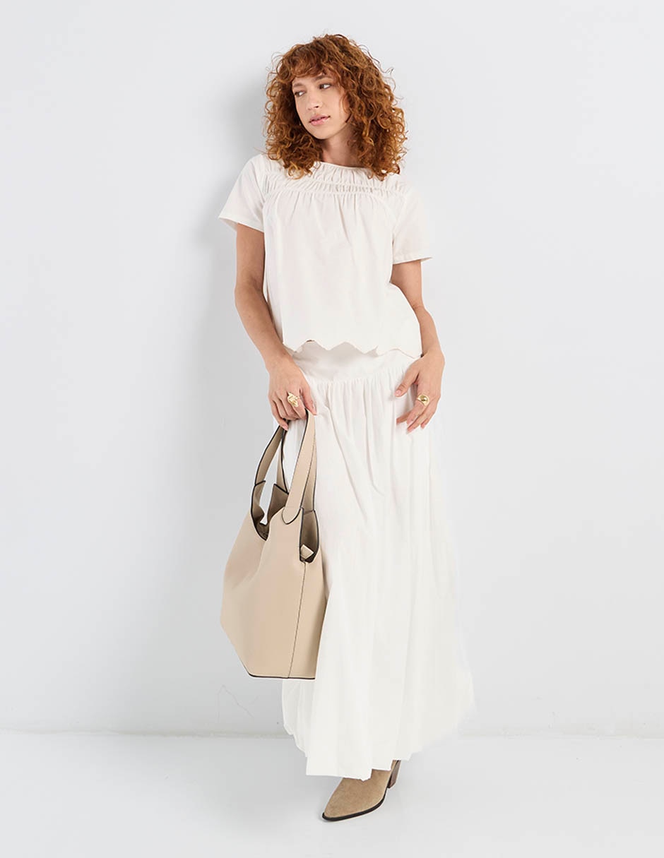 Blusa manga corta para mujer 8