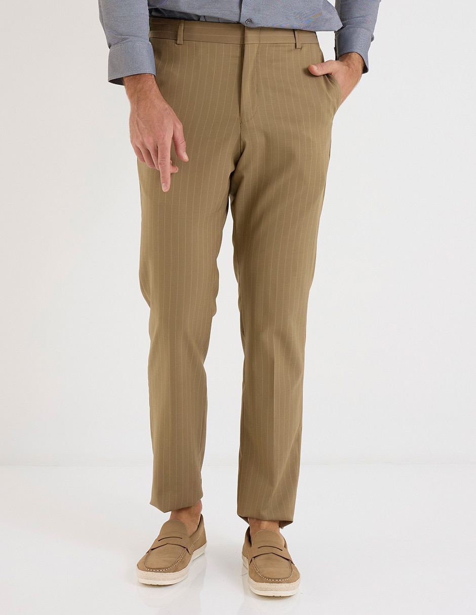 Pantalón de vestir slim de lana para hombre 1