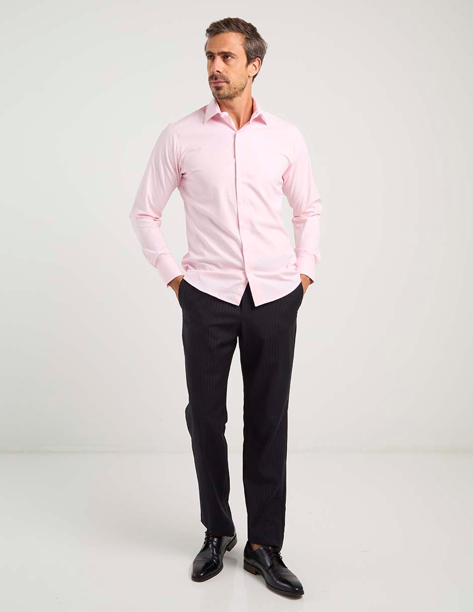 Pantalón casual de vestir regular de lana para hombre 1