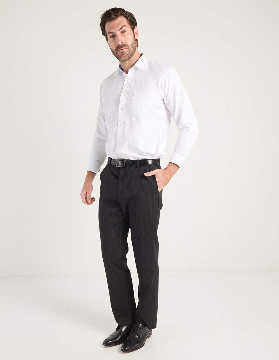 Pantalón de vestir recto de lana para hombre 8