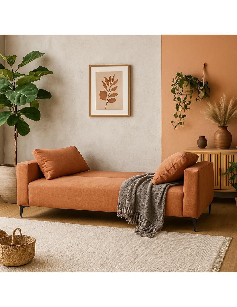 Sofá cama armable Sabina de suede 2