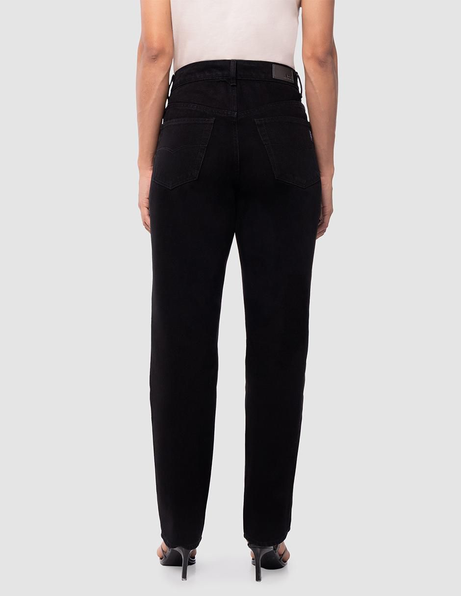 Jeans amplio emotion black para mujer 4