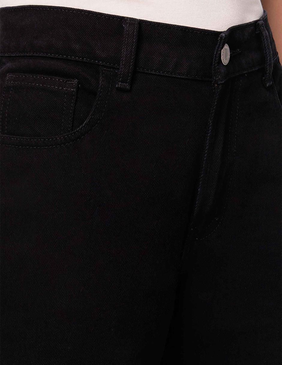 Jeans amplio emotion black para mujer 3