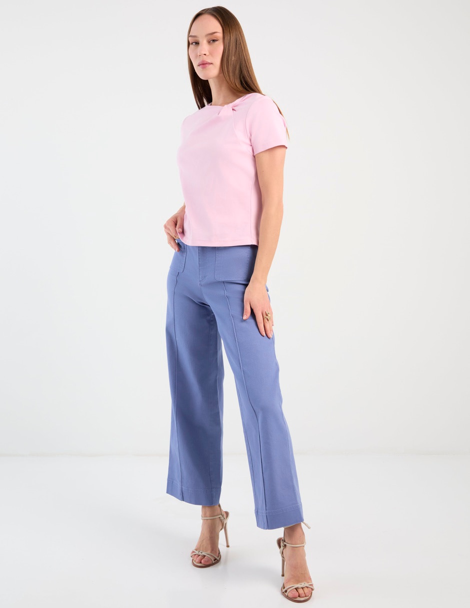 Pantalón de vestir wide leg para mujer 3