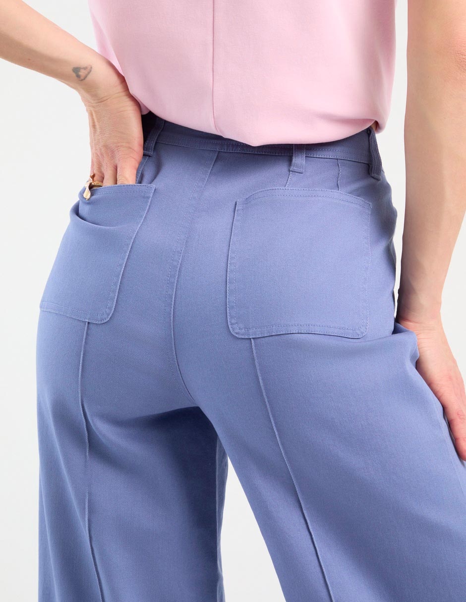 Pantalón de vestir wide leg para mujer 5