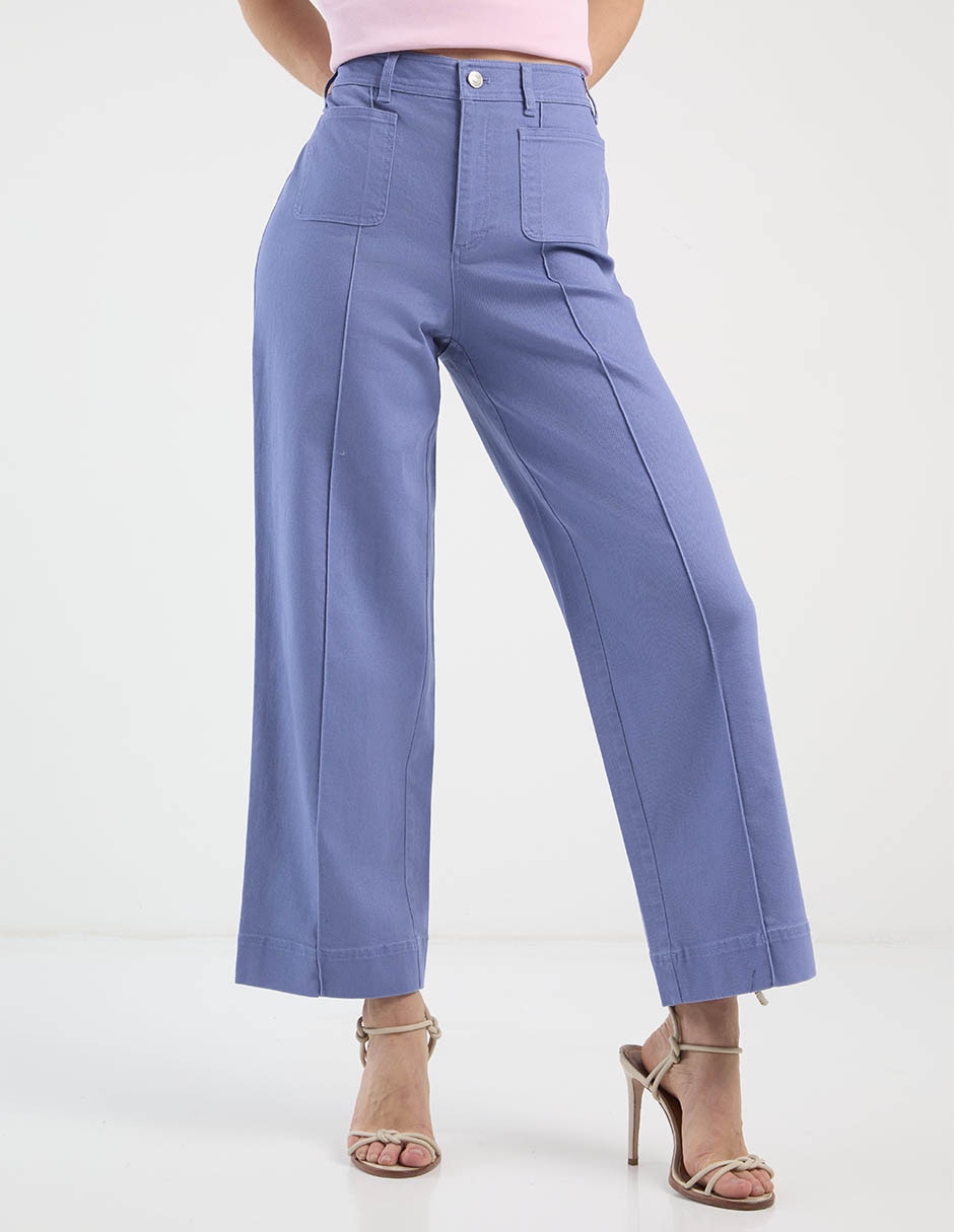 Pantalón de vestir wide leg para mujer