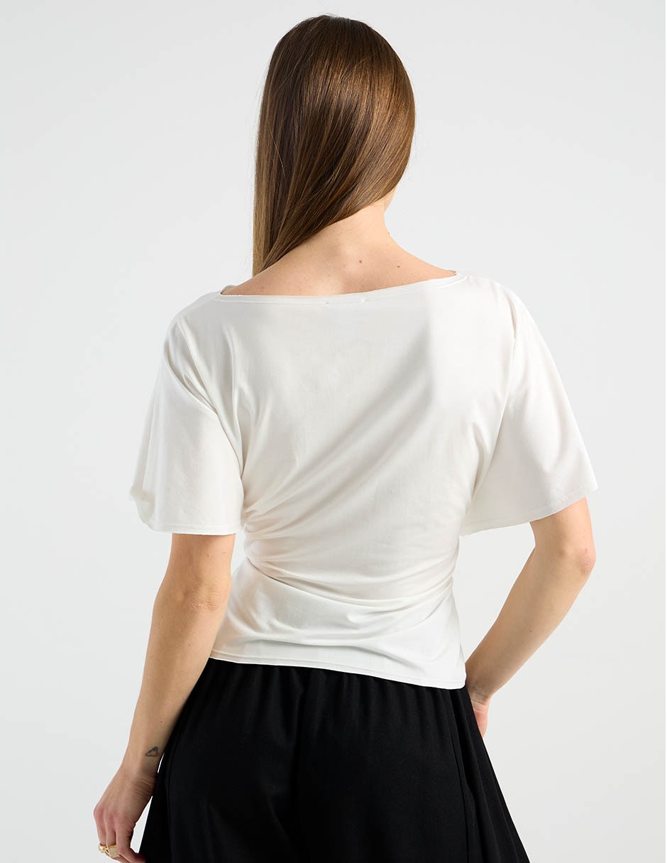 Playera manga corta cuello redondo mujer 6