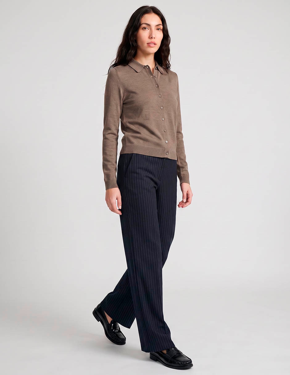 Suéter map cuello polo para mujer