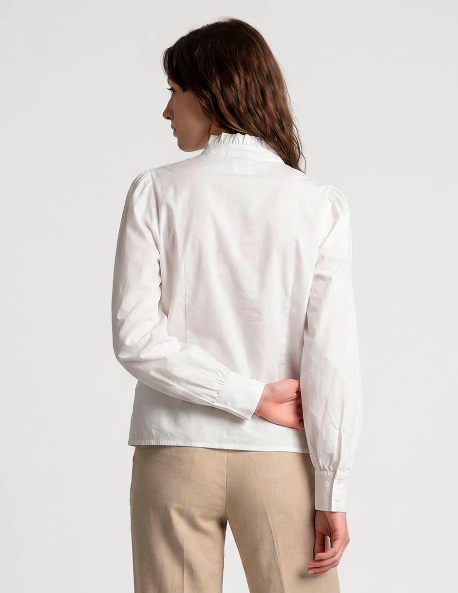 Camisa de algodón manga larga para mujer 2