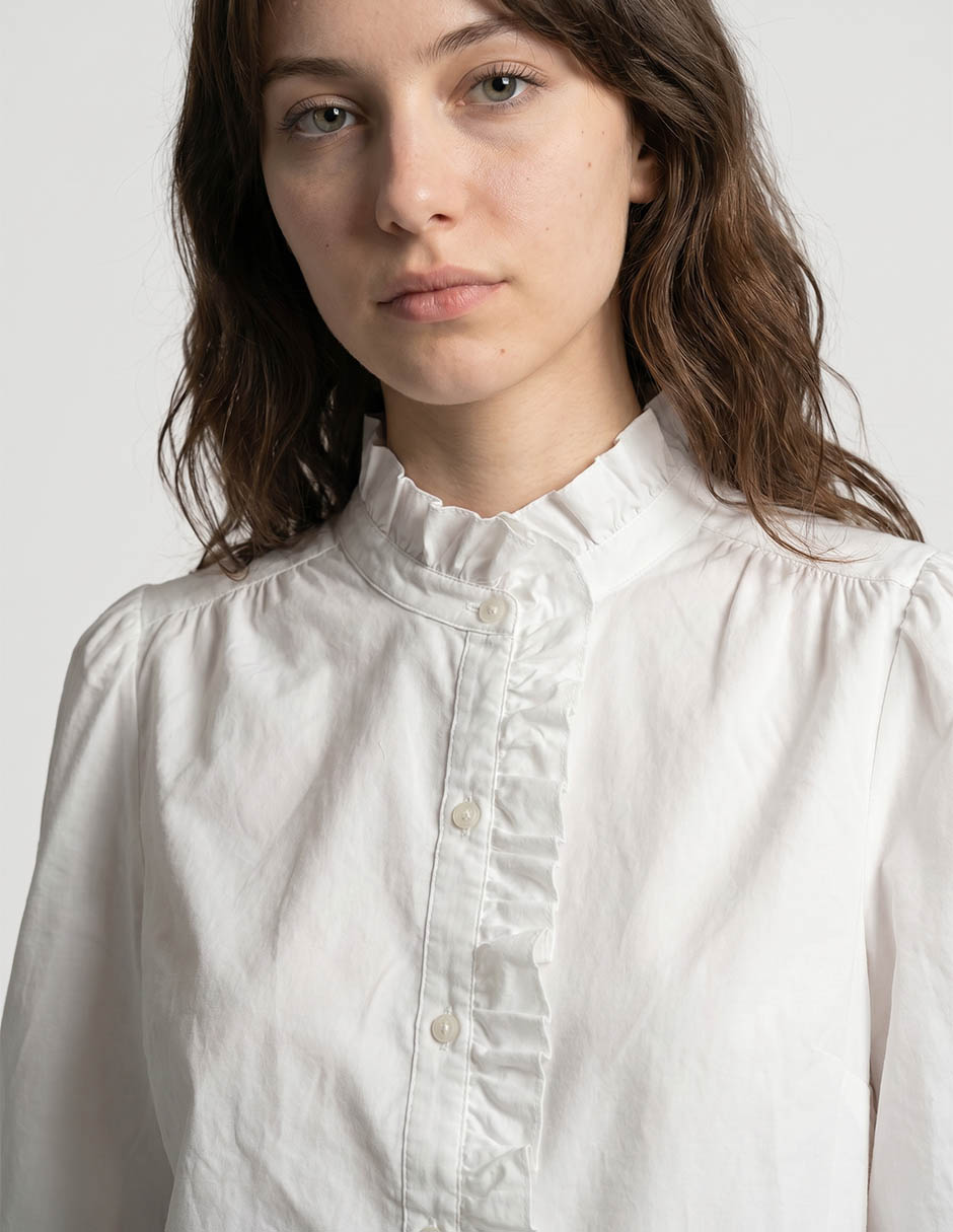 Camisa de algodón manga larga para mujer 3