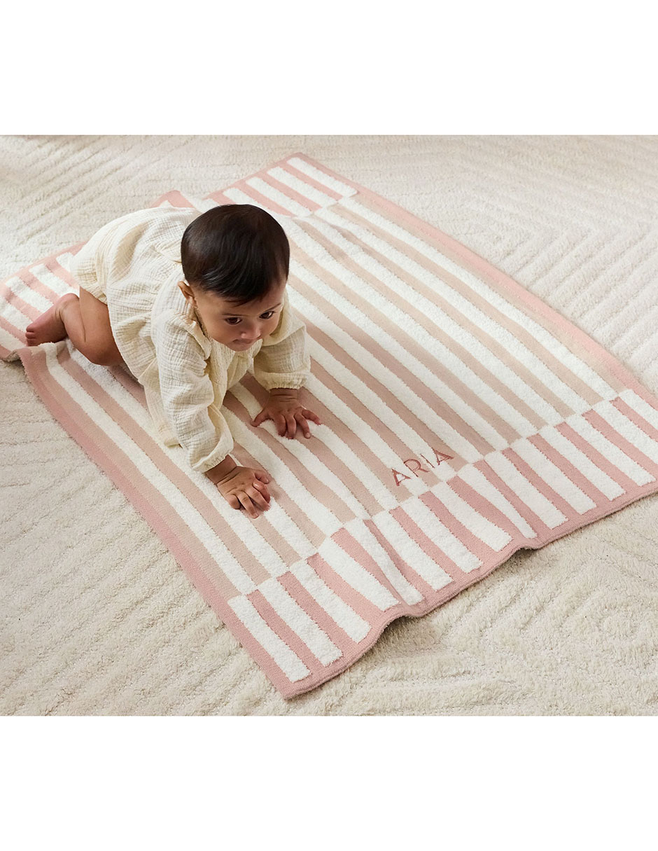 Cobija de tejido jacquard modern striped unisex