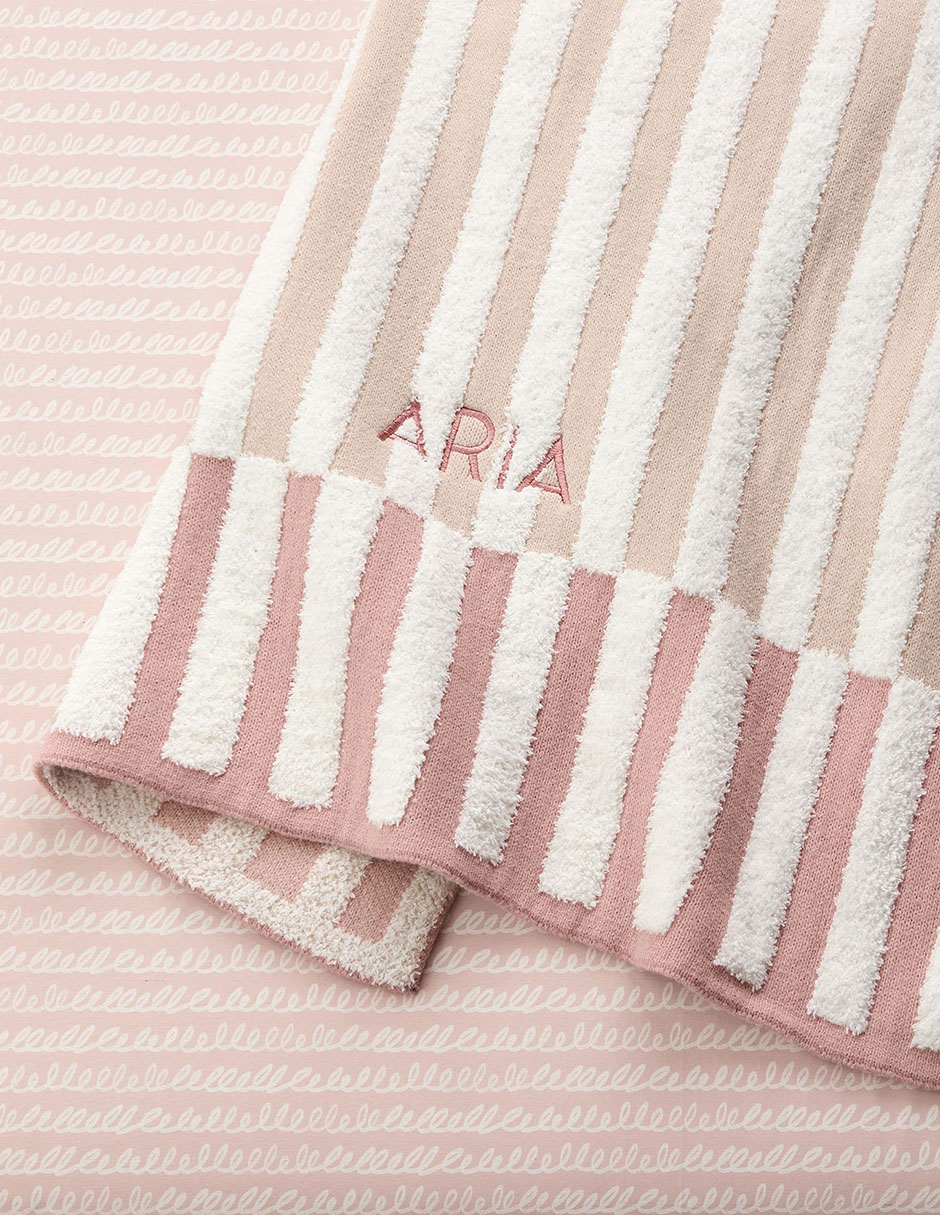 Cobija de tejido jacquard modern striped unisex