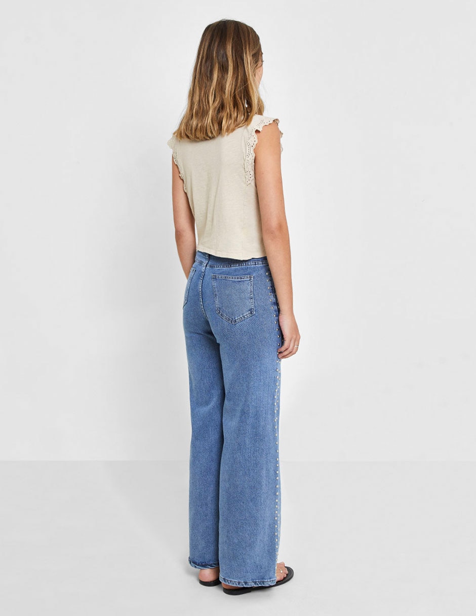 Jeans amplio para mujer 4