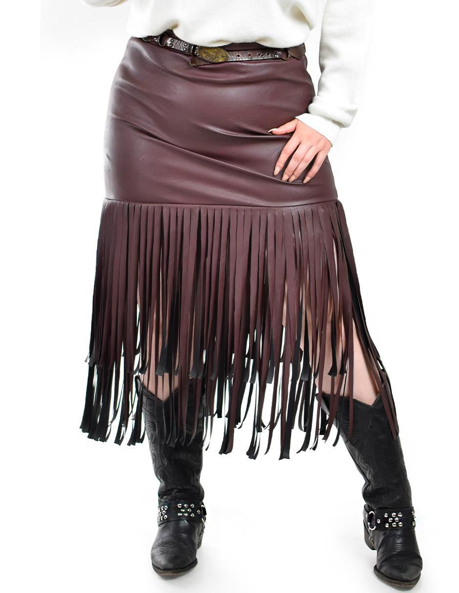 Falda midi cintura alta Falda midi cintura alta