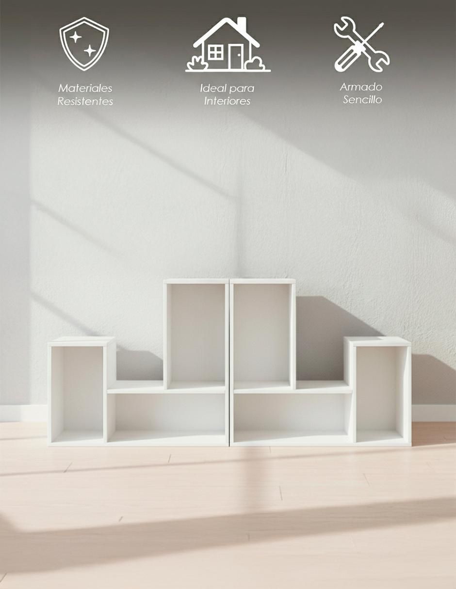 Librero armable Organizador de MDF 6