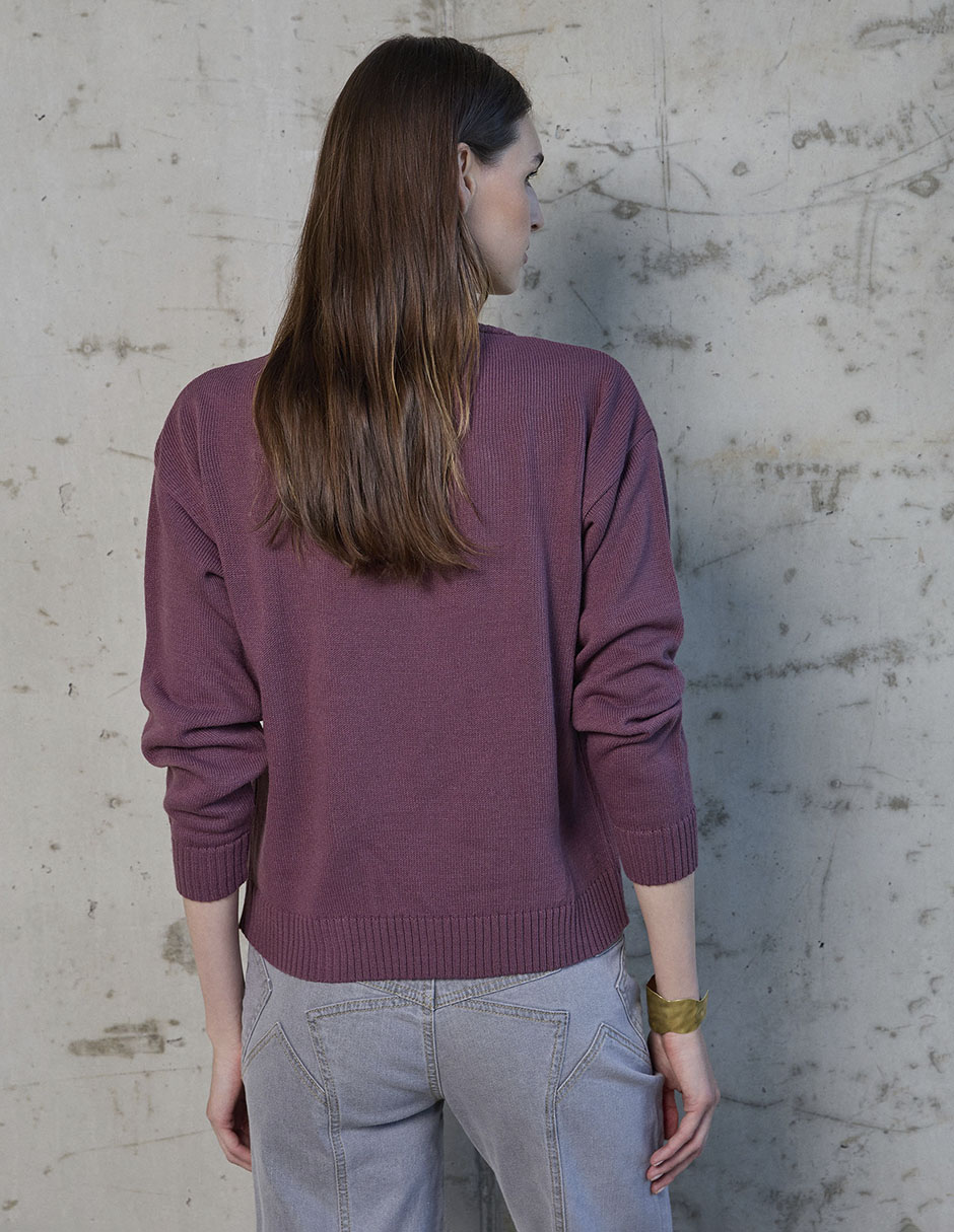 Suéter Renatta& cuello con botón para mujer 10