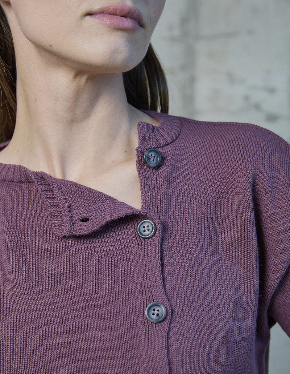 Suéter Renatta& cuello con botón para mujer 11