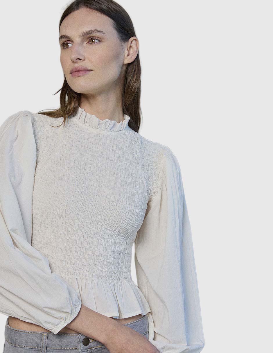 Blusa manga larga para mujer 8