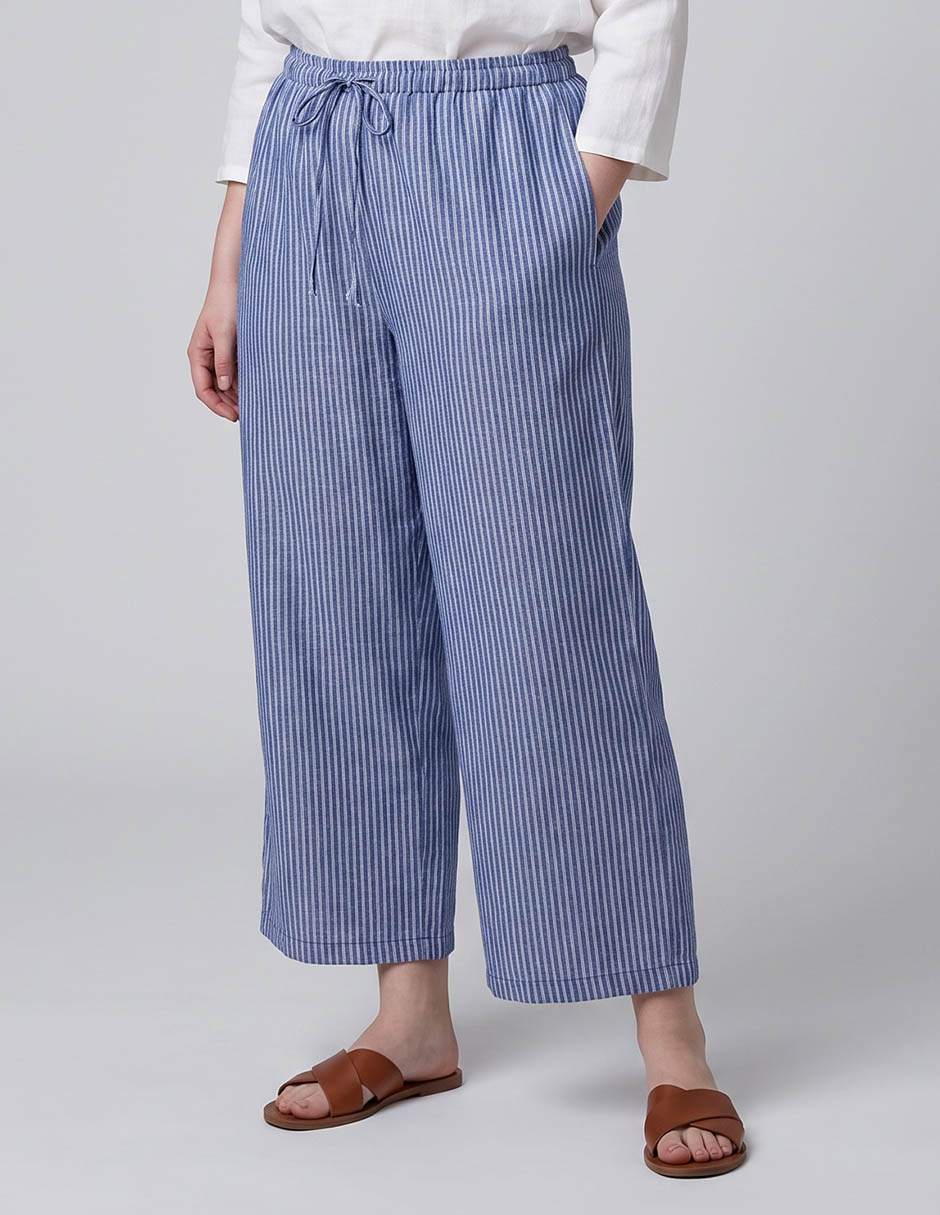 Pantalón relaxed amplio para mujer