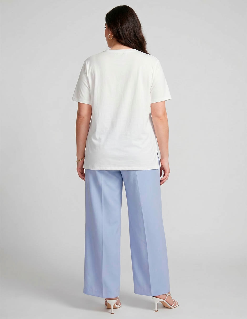 Playera manga corta cuello redondo para mujer 2