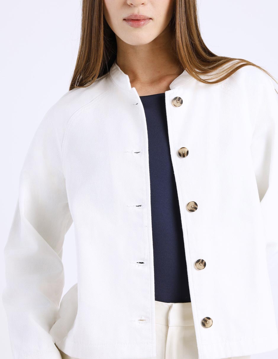 Chamarra casual petite studio para mujer