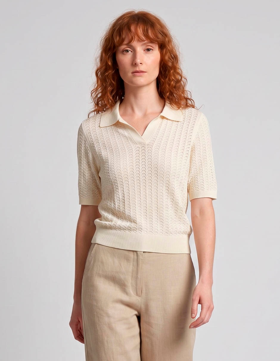 Top cuello camisero 1