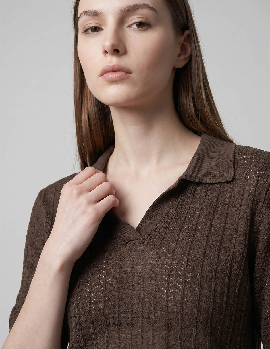 Top cuello camisero 3