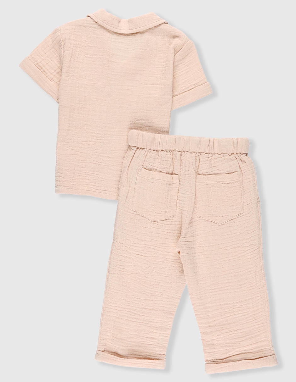 Conjunto casual de algodón para bebé niño.