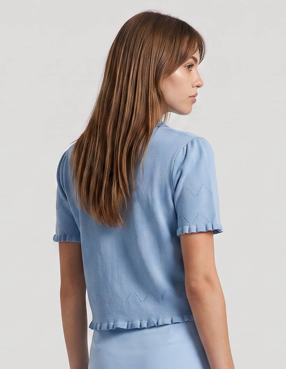 Blusa manga corta para mujer 5