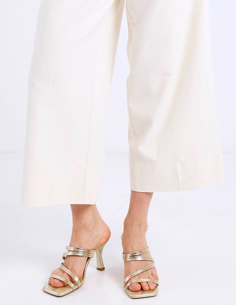 Pantal—n relaxed wide leg para mujer 5