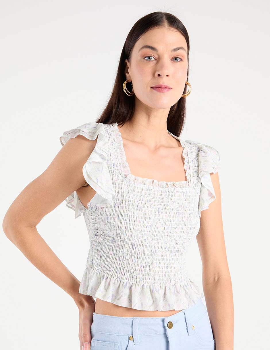 Blusa manga corta para mujer 1