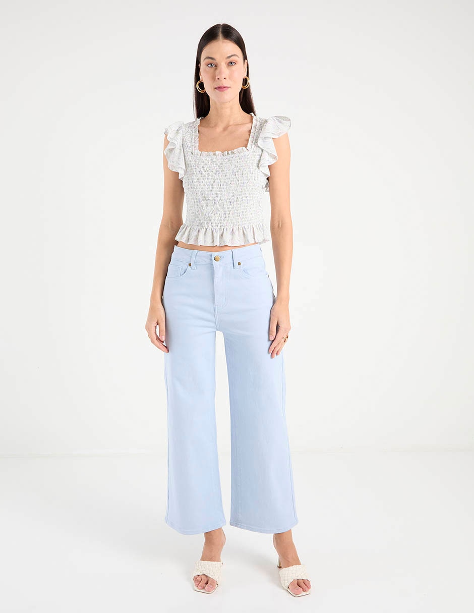 Blusa manga corta para mujer 7