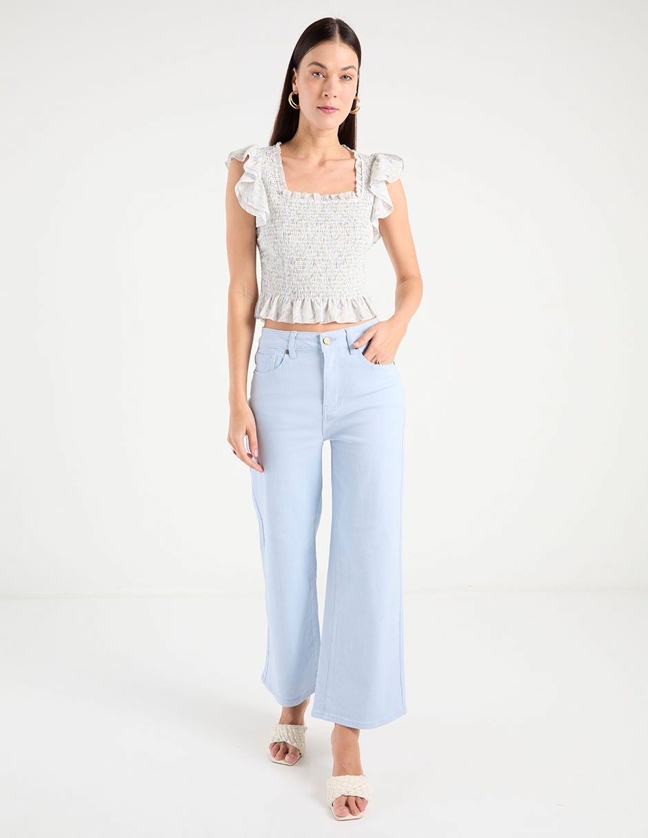 Blusa manga corta para mujer 8