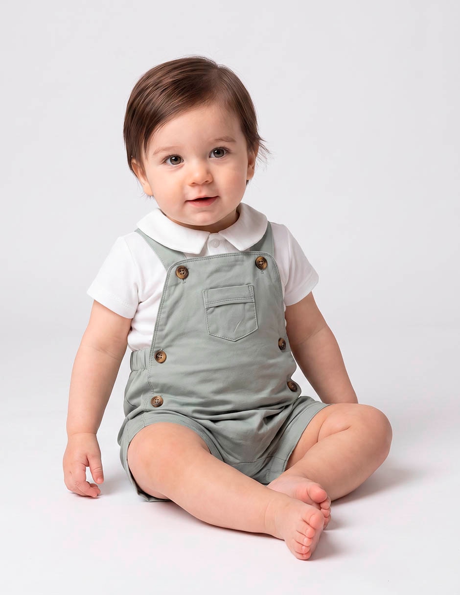 Conjunto overol de algodón para niño Conjunto overol de algodón para niño