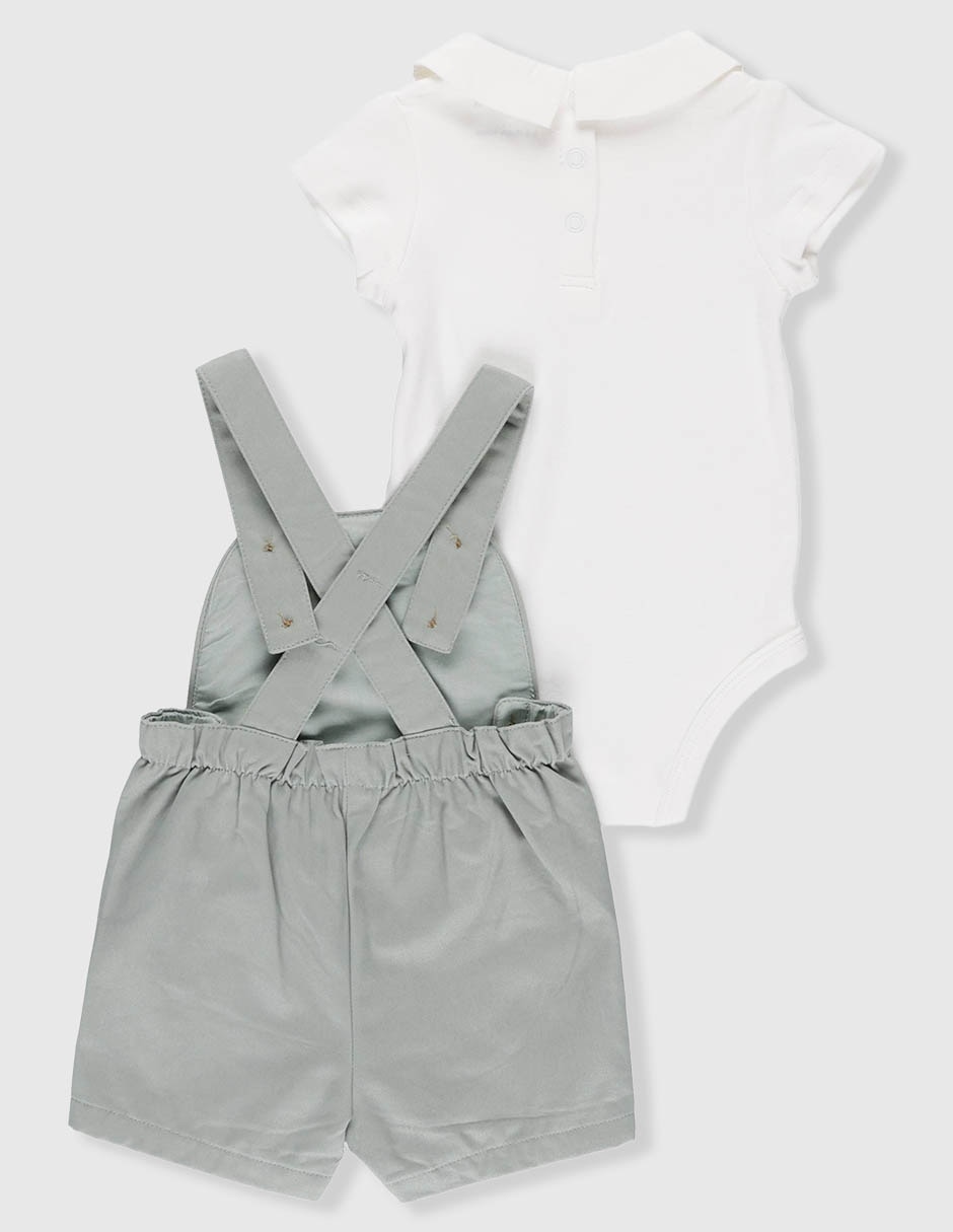 Conjunto overol de algodón para niño 3